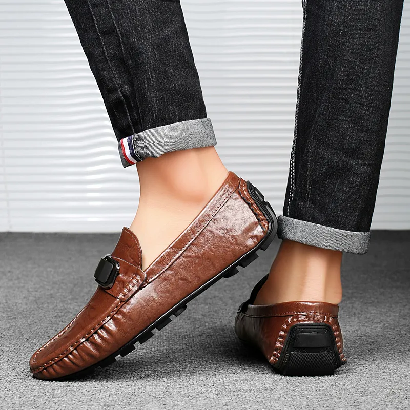 BAGE Gommino Loafers Men-4
