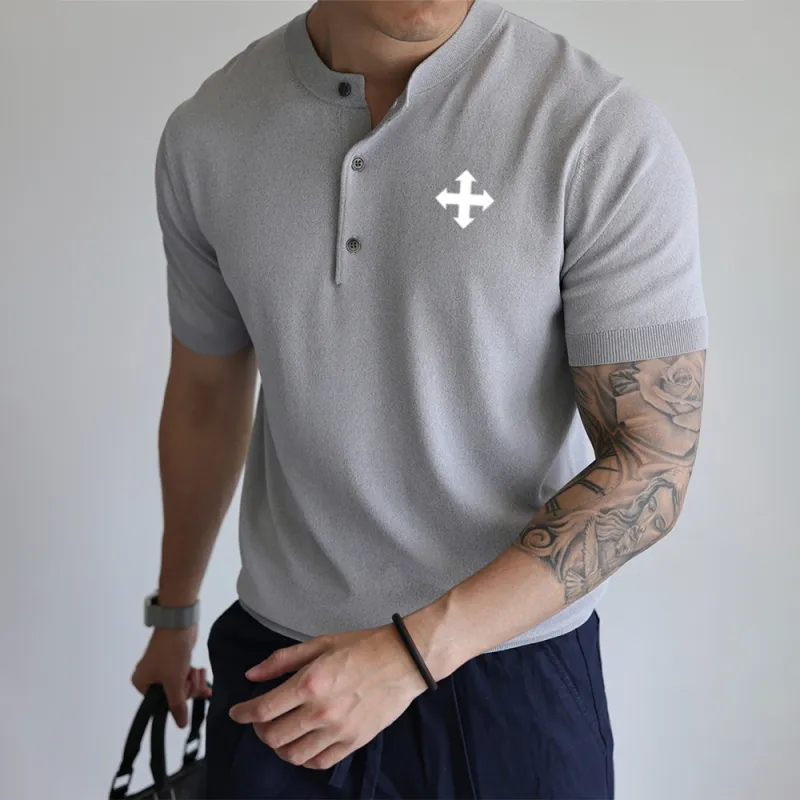 WALLPAINTER T Shirts Men Gray White-3