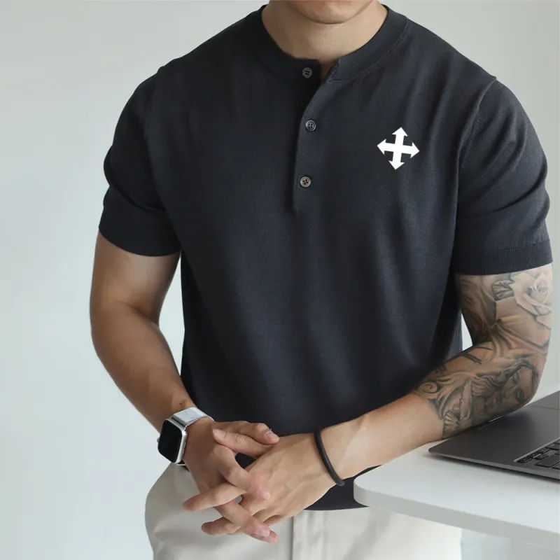 WALLPAINTER T Shirts Men Graphite Gray-4