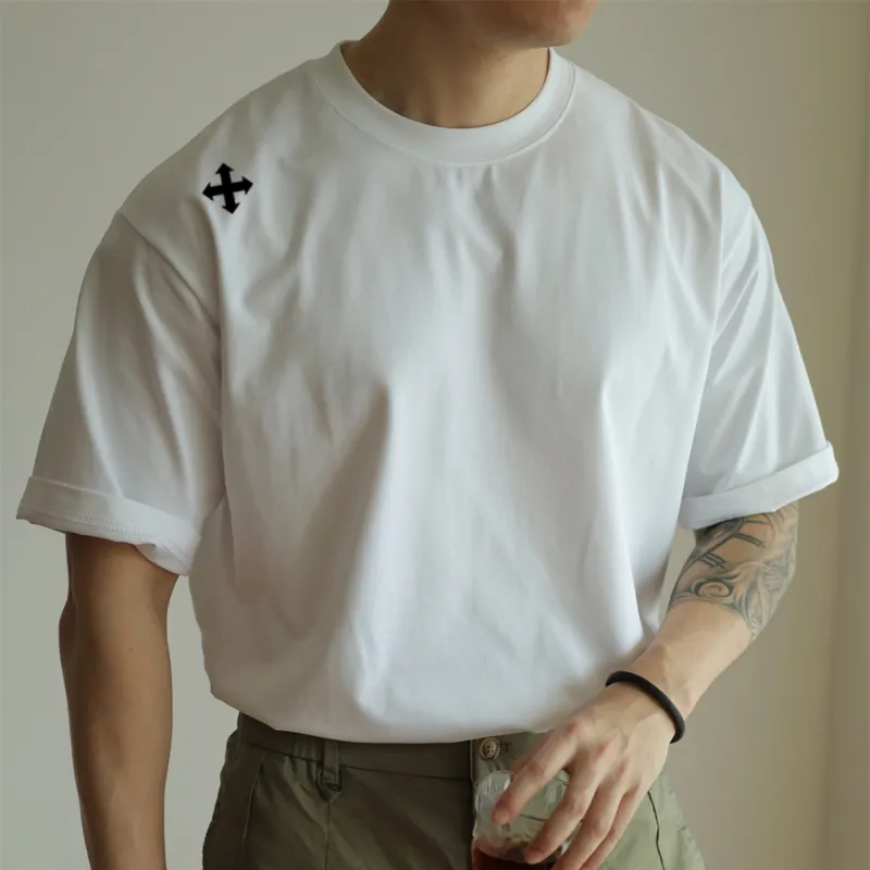 WALLPAINTER T Shirts Men White-5