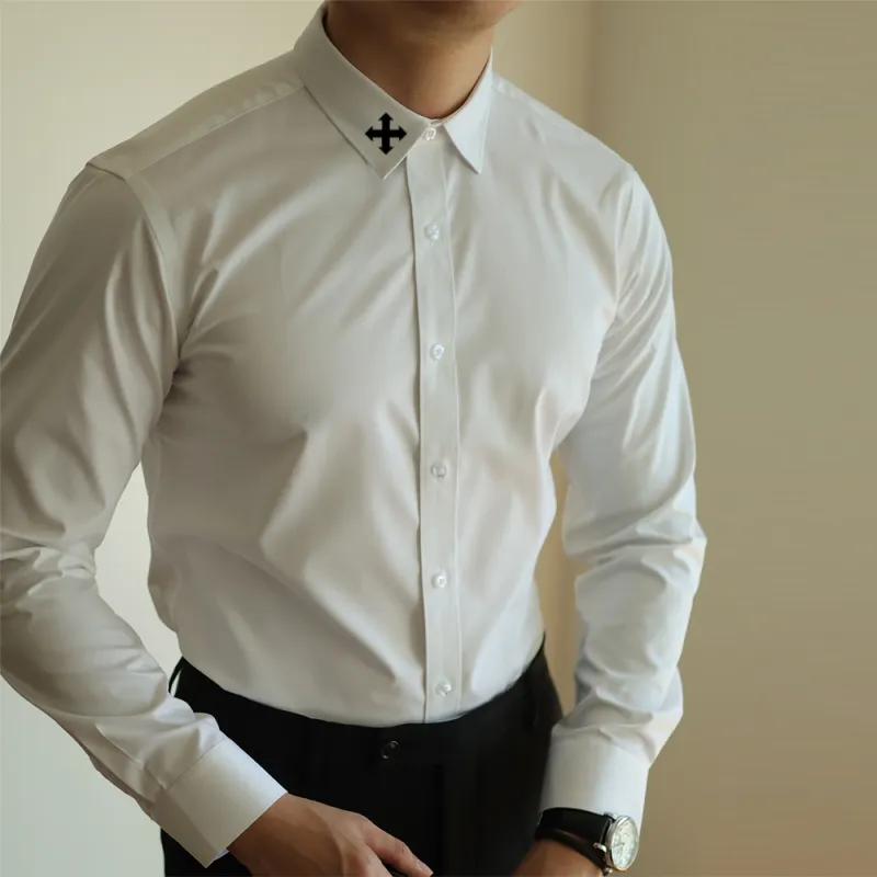 WALLPAINTER Shirts Men White-5