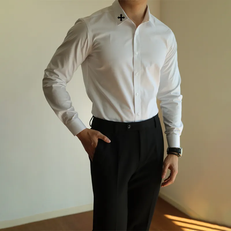 WALLPAINTER Shirts Men White-4