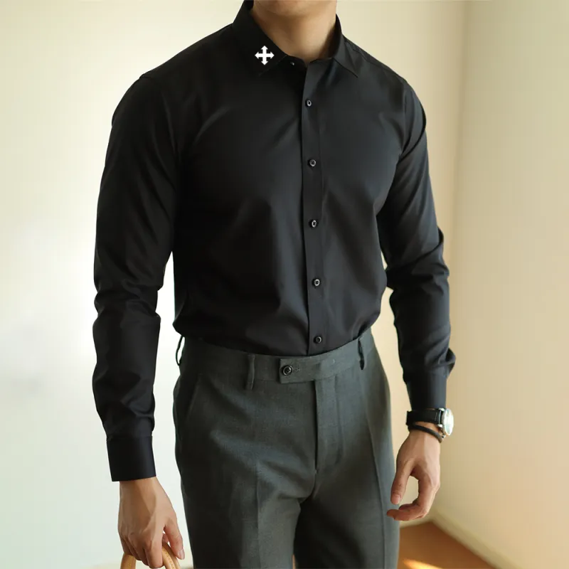 WALLPAINTER Shirts Men Black-2