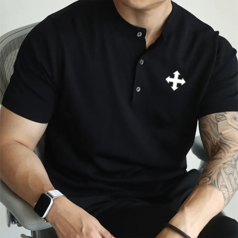 WALLPAINTER T Shirts Men Black-2