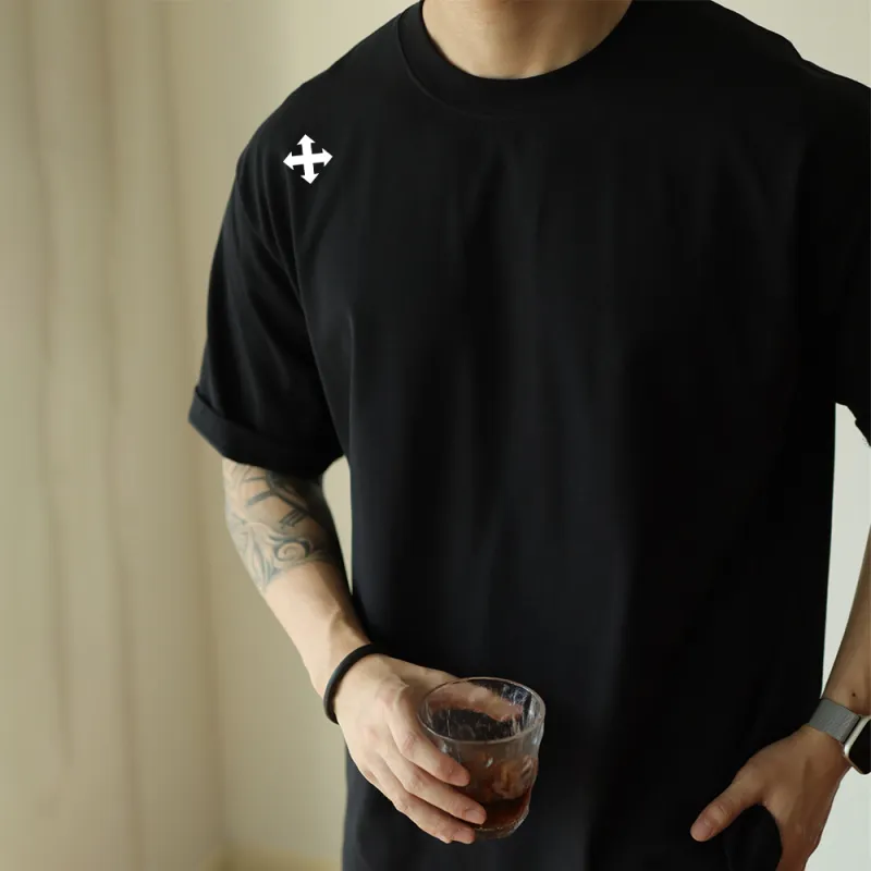 WALLPAINTER T Shirts Men Black-5
