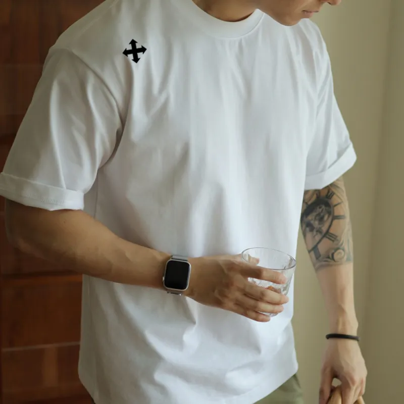 WALLPAINTER T Shirts Men White-3