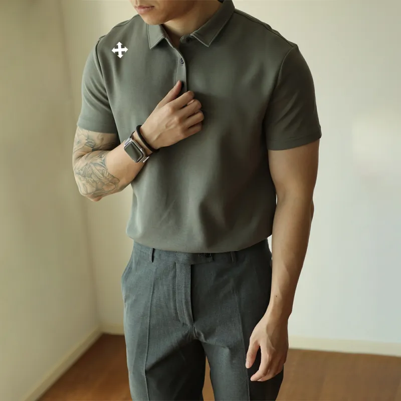 WALLPAINTER T Shirts Men Haze Green-3