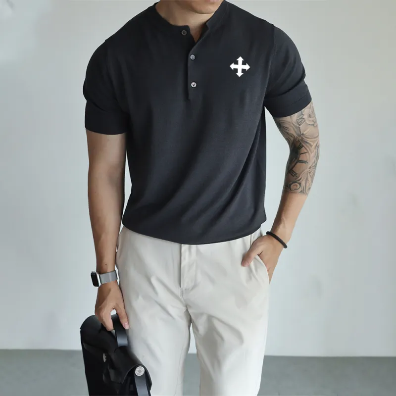WALLPAINTER T Shirts Men Graphite Gray-5