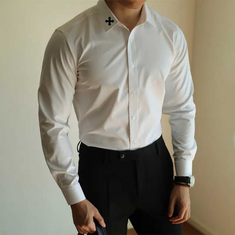 WALLPAINTER Shirts Men White-2