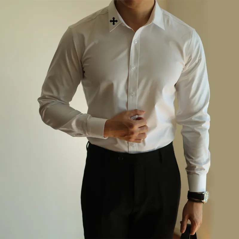 WALLPAINTER Shirts Men White-3