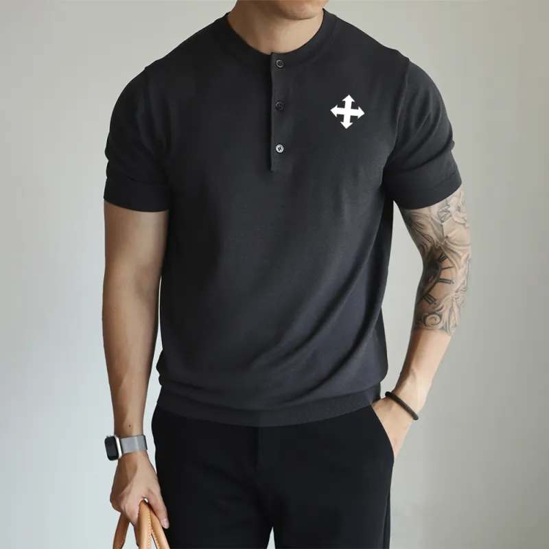 WALLPAINTER T Shirts Men Graphite Gray-3