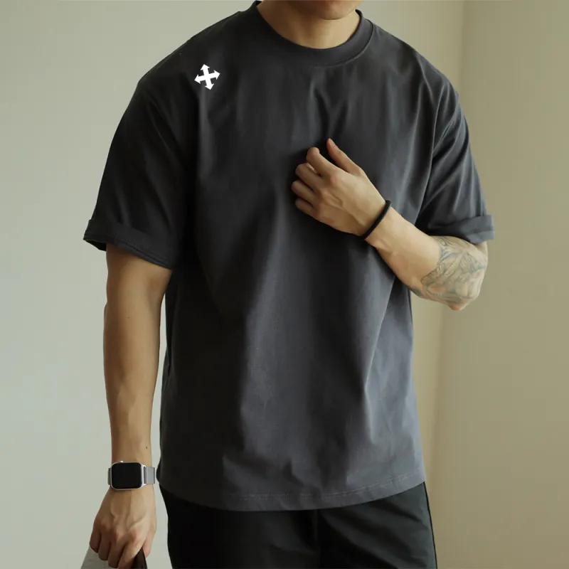 WALLPAINTER T Shirts Men Graphite Gray-3