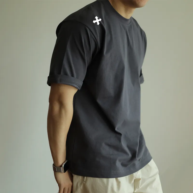 WALLPAINTER T Shirts Men Graphite Gray-4