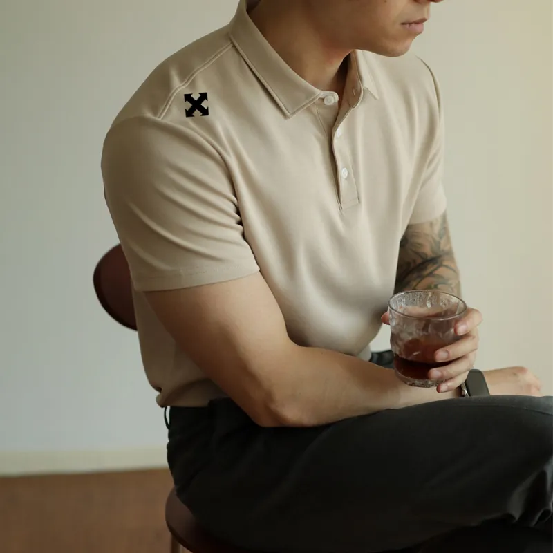 WALLPAINTER T Shirts Men Apricot-3