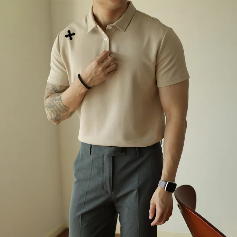 WALLPAINTER T Shirts Men Apricot-6