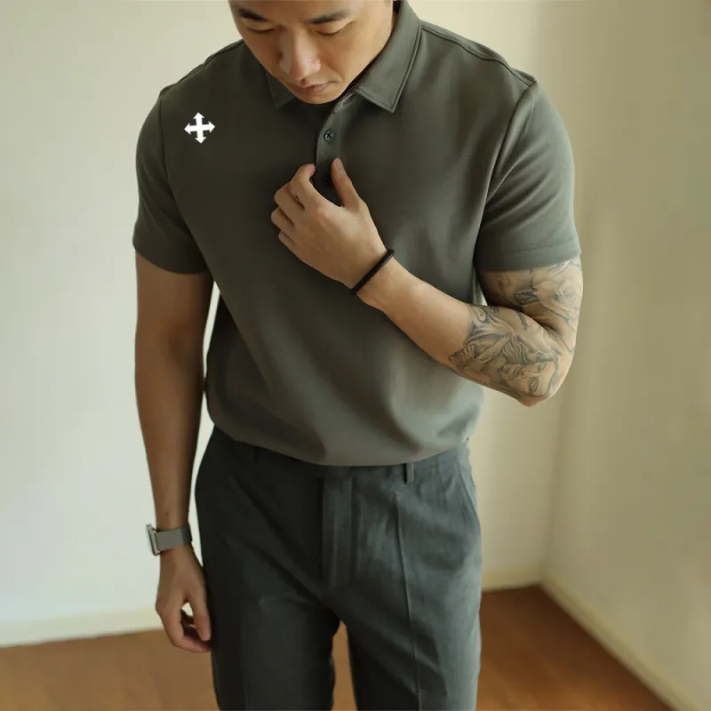 WALLPAINTER T Shirts Men Haze Green-6