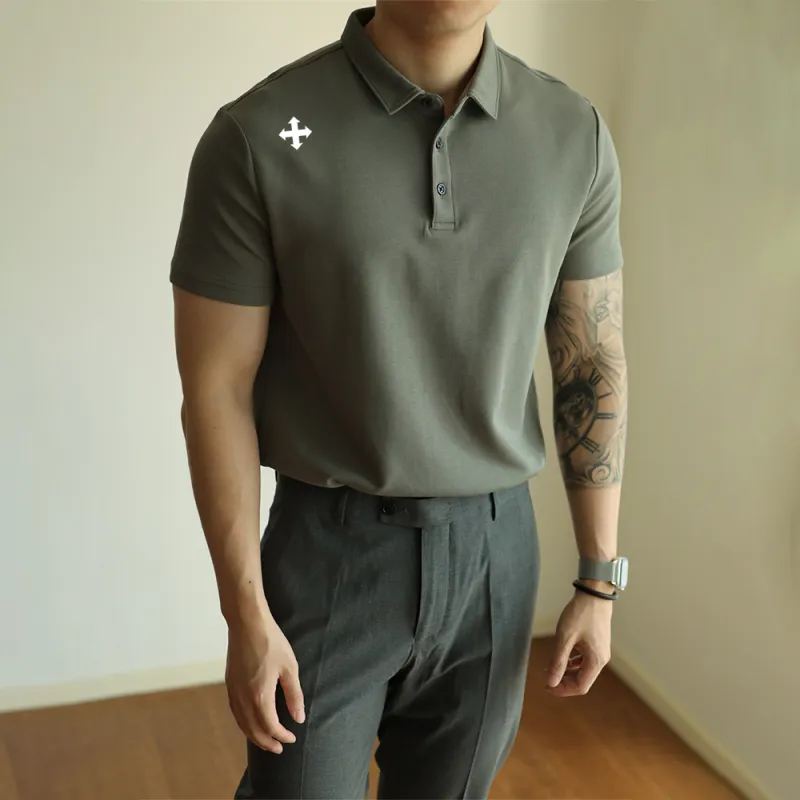 WALLPAINTER T Shirts Men Haze Green-5