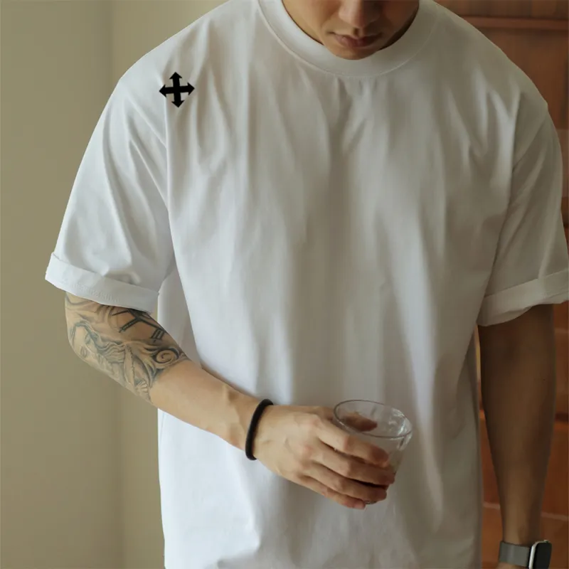 WALLPAINTER T Shirts Men White-4