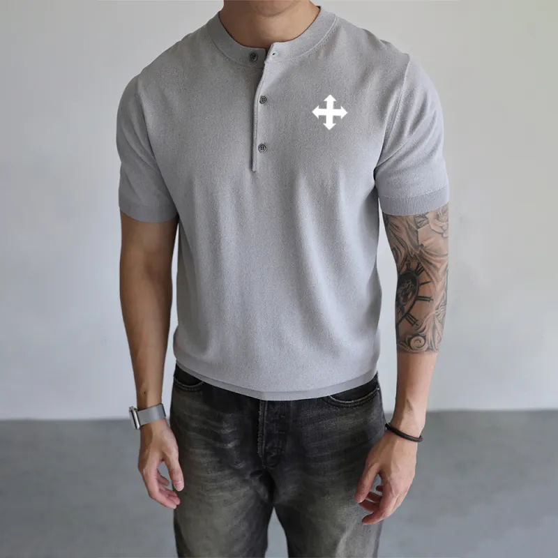 WALLPAINTER T Shirts Men Gray White-7