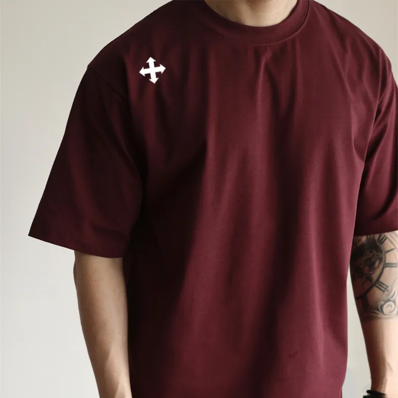 WALLPAINTER T Shirts Men Burgundy-6
