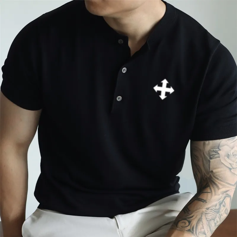 WALLPAINTER T Shirts Men Black-5