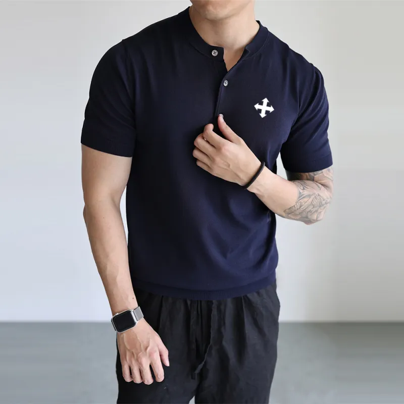 WALLPAINTER T Shirts Men Navy Blue-2