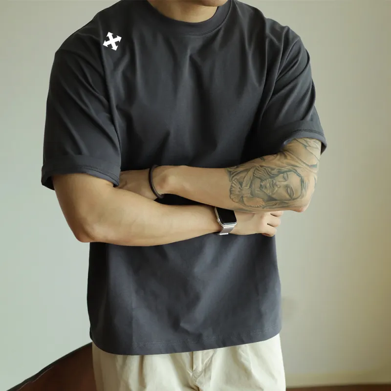 WALLPAINTER T Shirts Men Graphite Gray-5