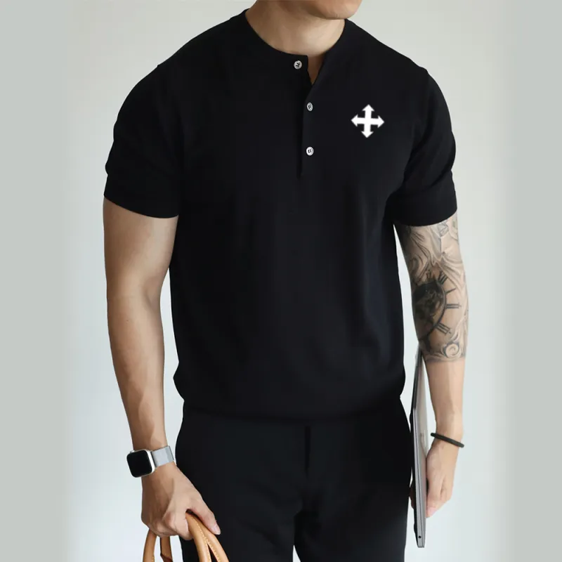 WALLPAINTER T Shirts Men Black-3