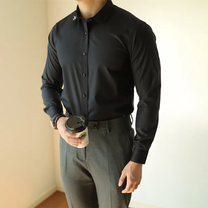 WALLPAINTER Shirts Men Black-3