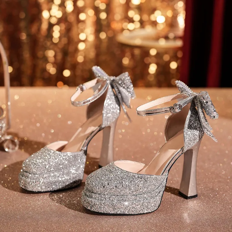 MADALLO High Heels Women's Silver/Champagne/Black-2