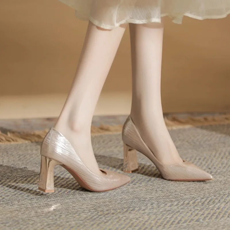 MADALLO Chunky Heel High Heels Women's-9