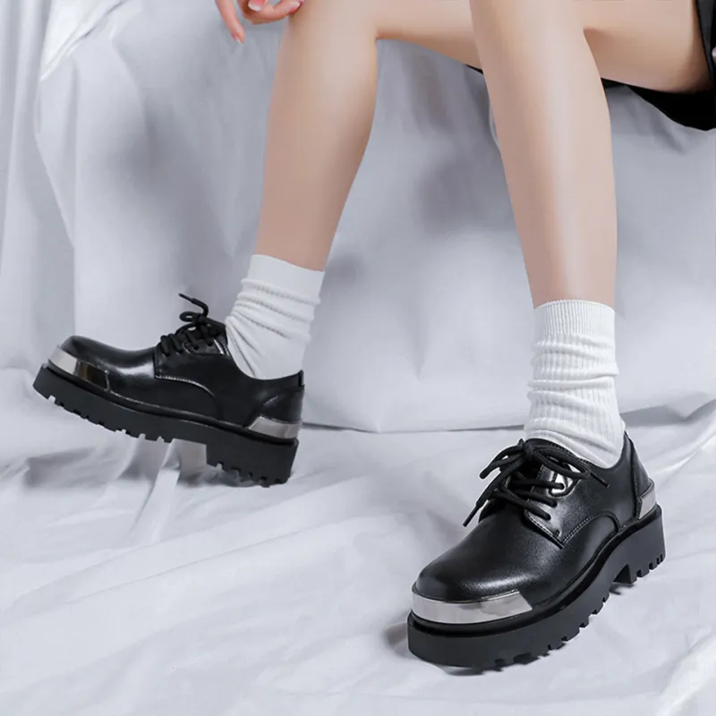 MADALLO Abrasion Resistant Height Increasing Low Top Casual Shoes Unisex Black-4