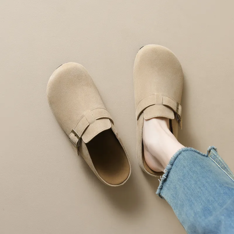 MADALLO Rubber Sole Abrasion Resistant Closed Toe Slippers Women's-2
