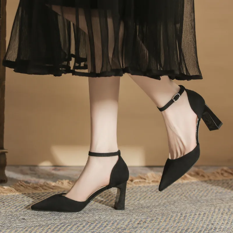 MADALLO Chunky Heel High Heels Women's-7