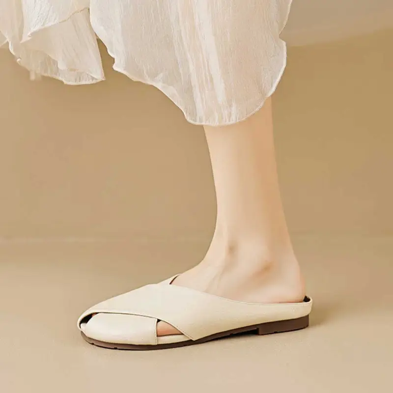 MADALLO Rubber Sole Closed Toe Slippers Women's-3