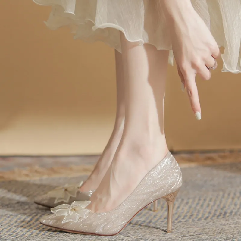 MADALLO High Heels Women's Champagne-7