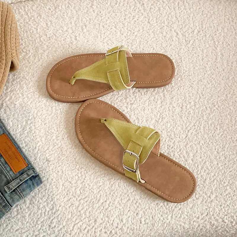 MADALLO Rubber Sole Flip Flops Women's-7