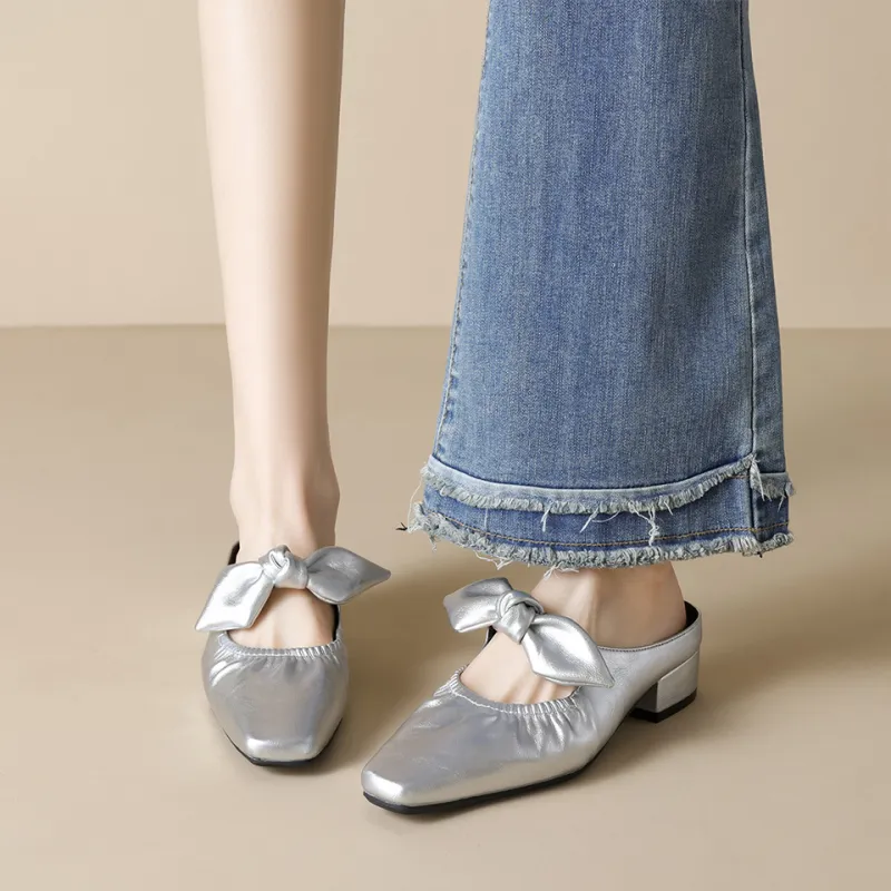 MADALLO Rubber Sole Closed Toe Slippers Women's-6
