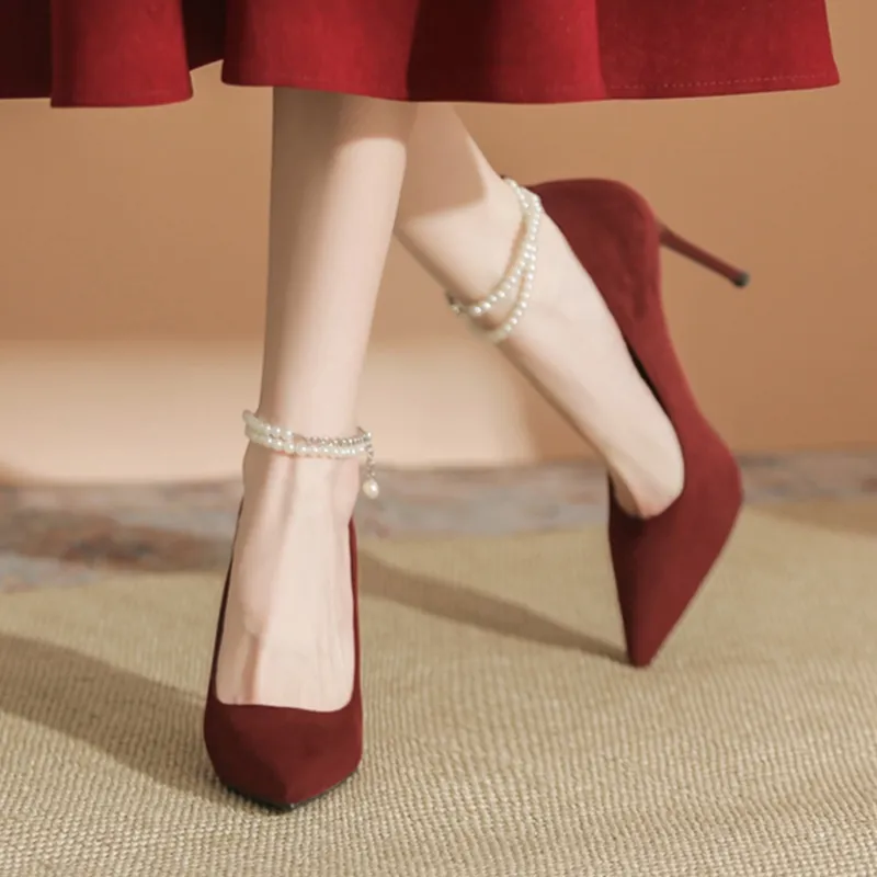 MADALLO High Heels Women's Ecru/Burgundy/Black-8