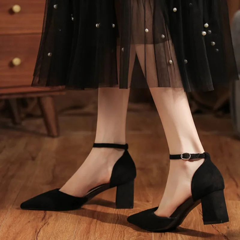 MADALLO Chunky Heel High Heels 6.5cm Women's-9