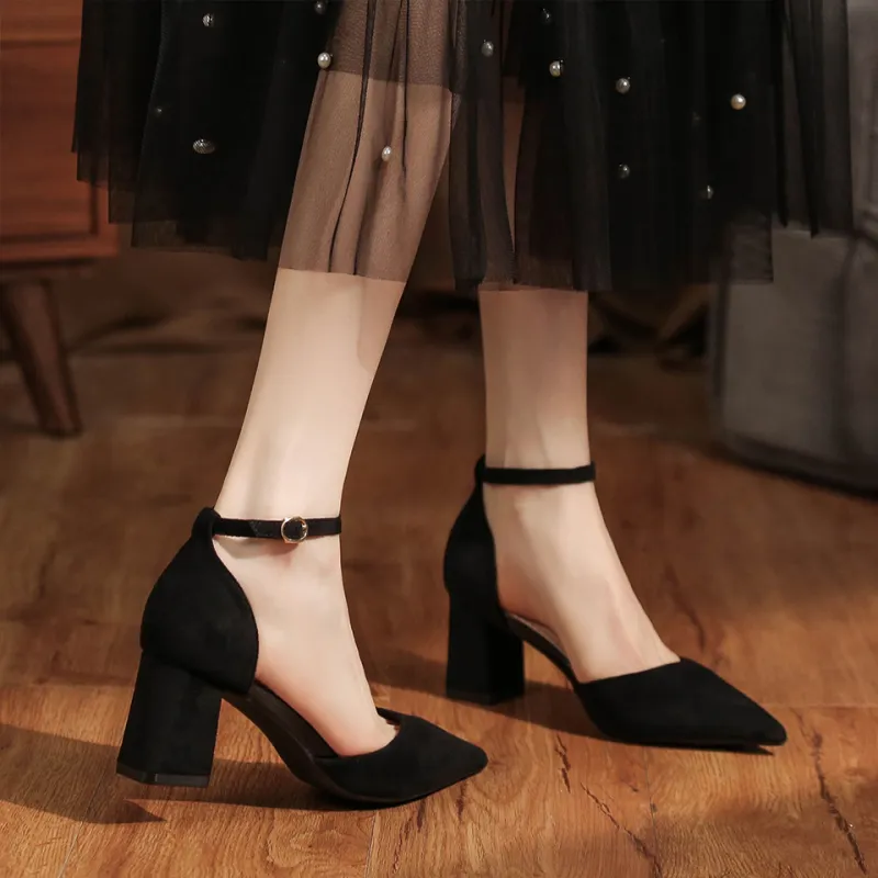 MADALLO Chunky Heel High Heels 6.5cm Women's-6