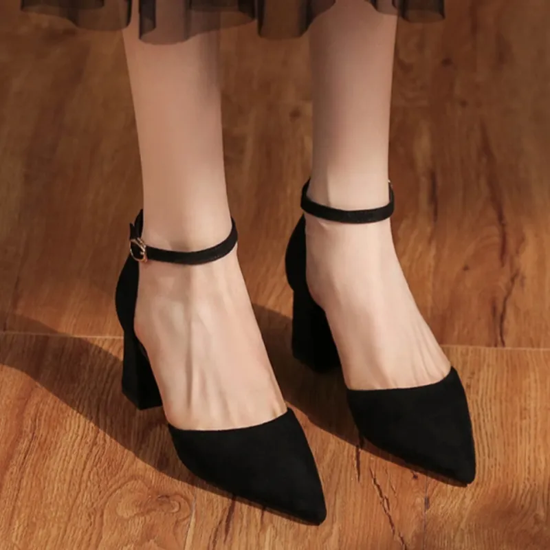 MADALLO Chunky Heel High Heels 6.5cm Women's-8