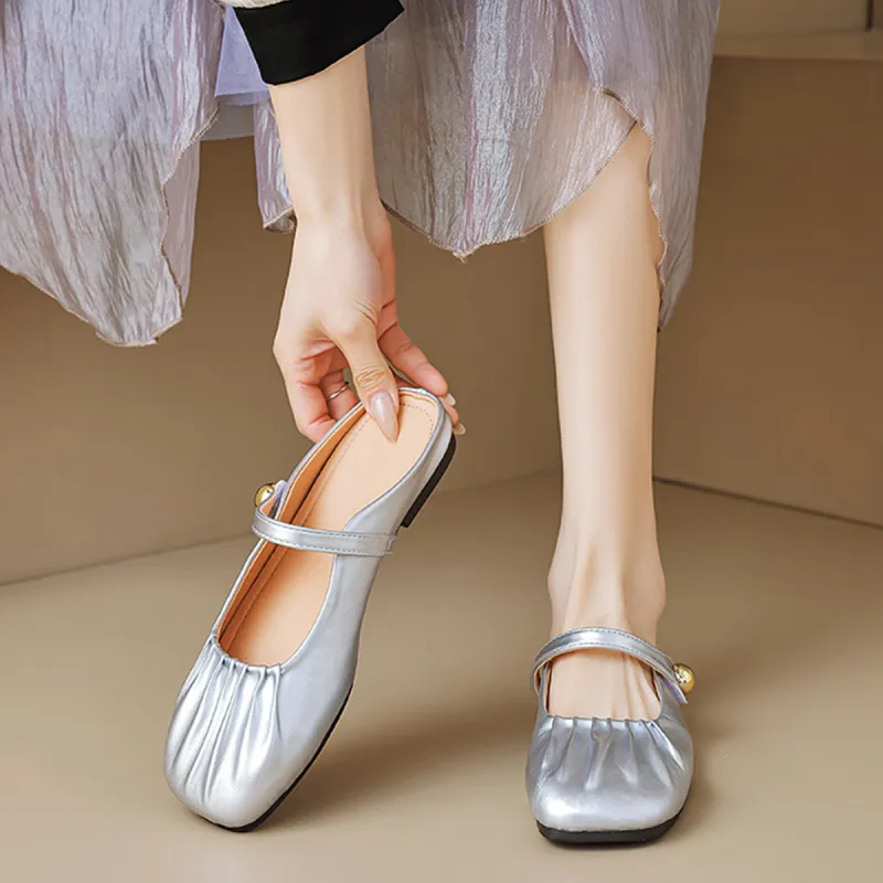 MADALLO Rubber Sole Slip Resistant Closed Toe Slippers Women's-8
