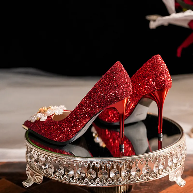 MADALLO High Heels Women's Red/Gold/Champagne/Black/Silver-2