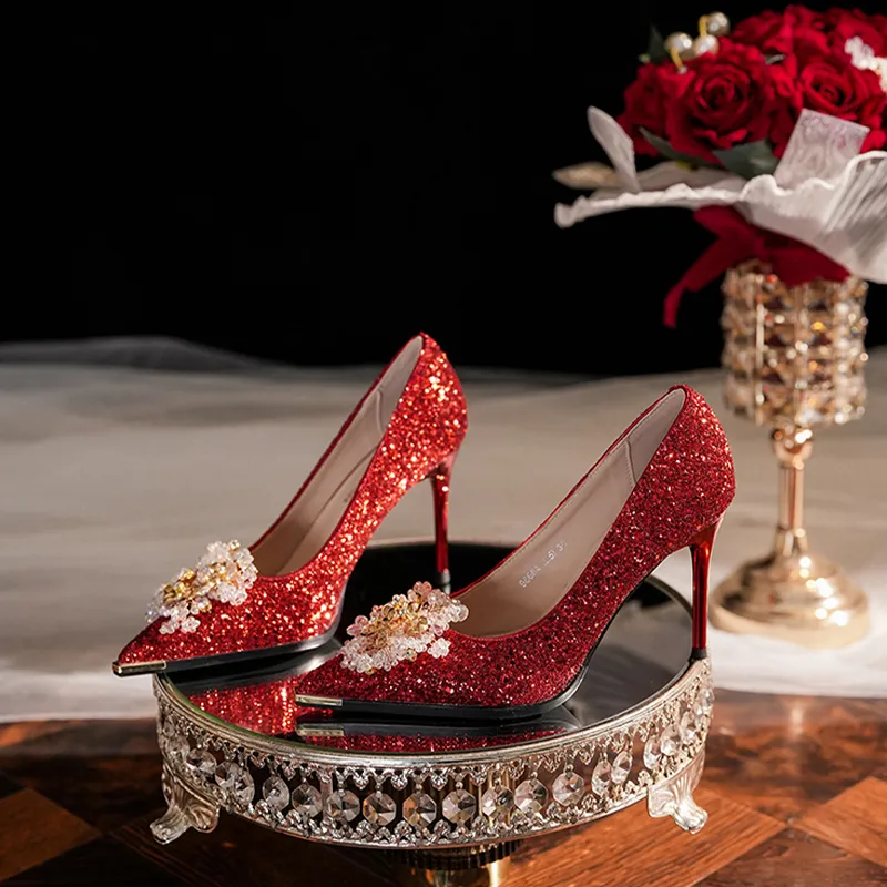 MADALLO High Heels Women's Red/Gold/Champagne/Black/Silver-3