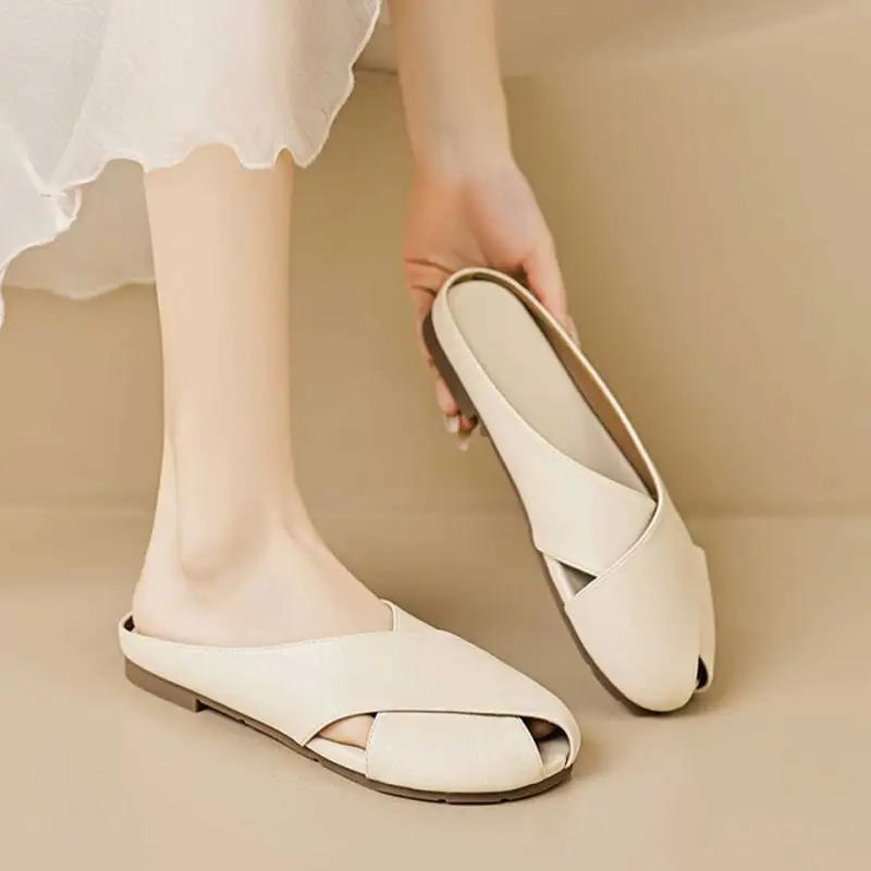 MADALLO Rubber Sole Closed Toe Slippers Women's-4