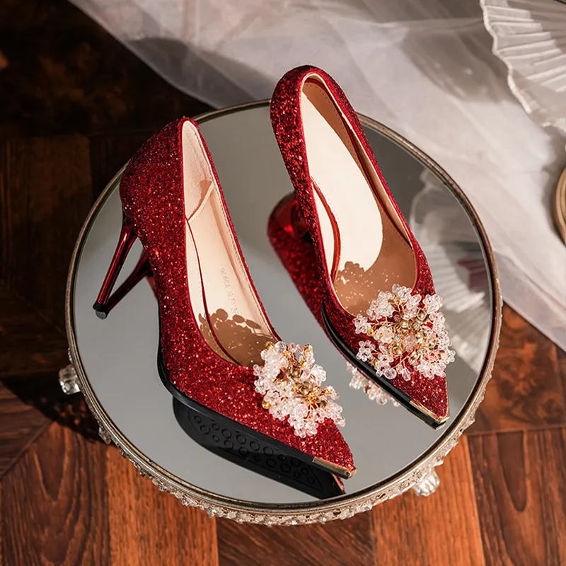 MADALLO High Heels Women's Red/Gold/Champagne/Black/Silver-1