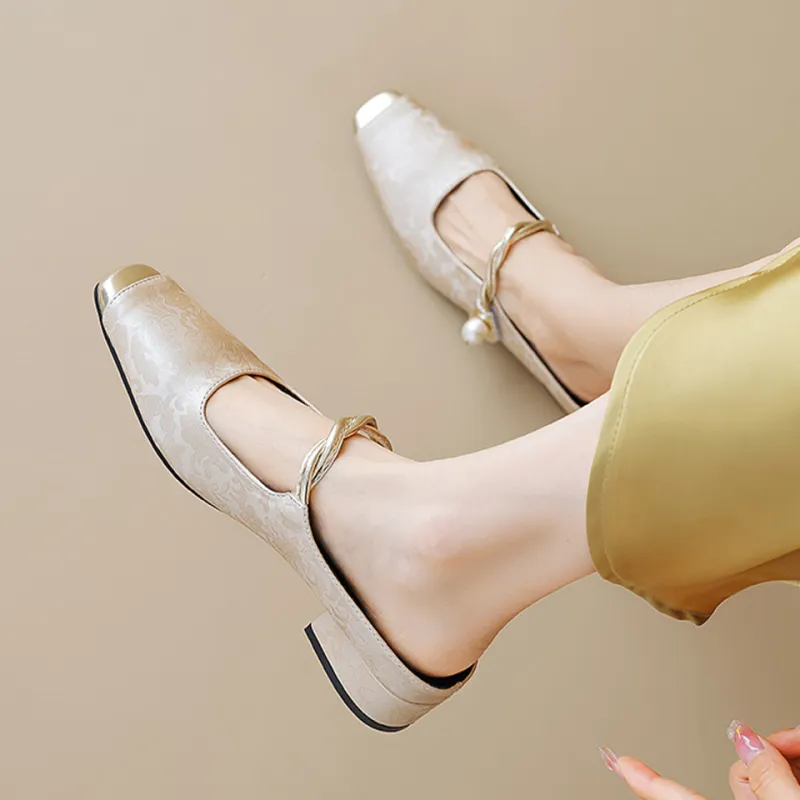 MADALLO Rubber Sole Odor Resistant Abrasion Resistant Slip Resistant Closed Toe Slippers Women's-4