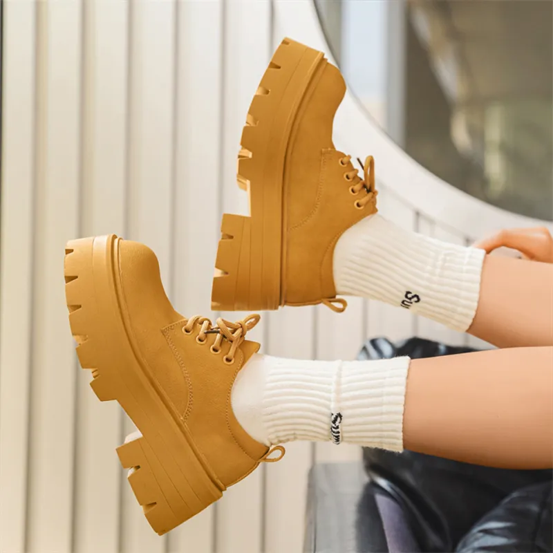 MADALLO Women's Casual Shoes Women's Yellow-8