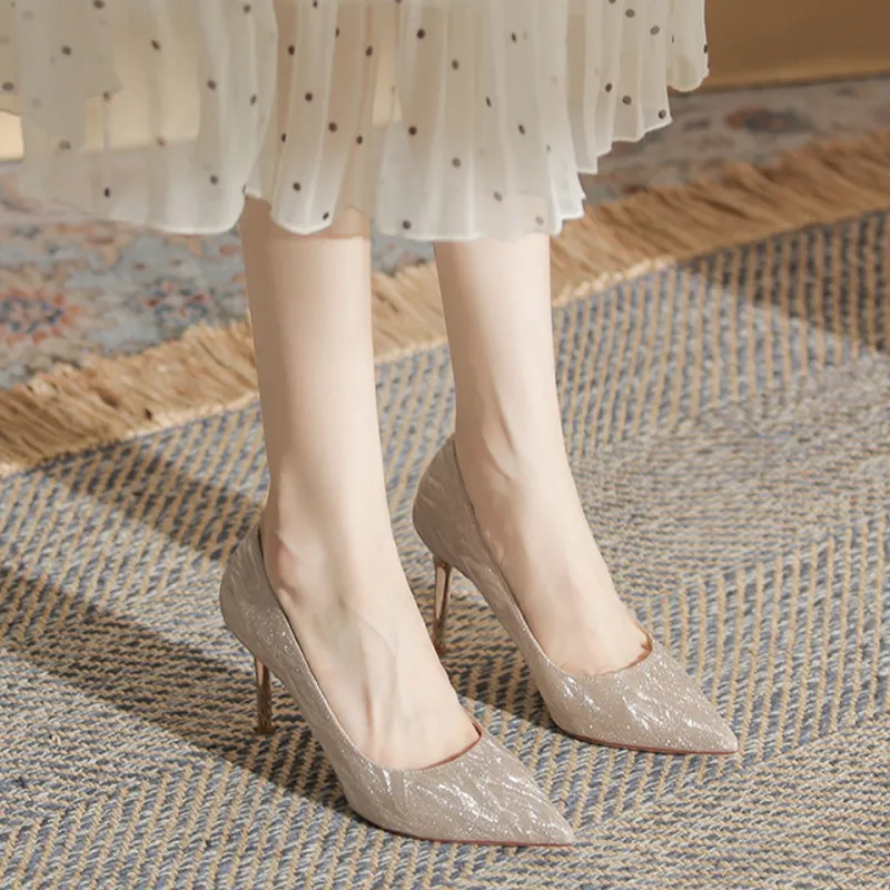 MADALLO High Heels Women's Silver/Champagne-9